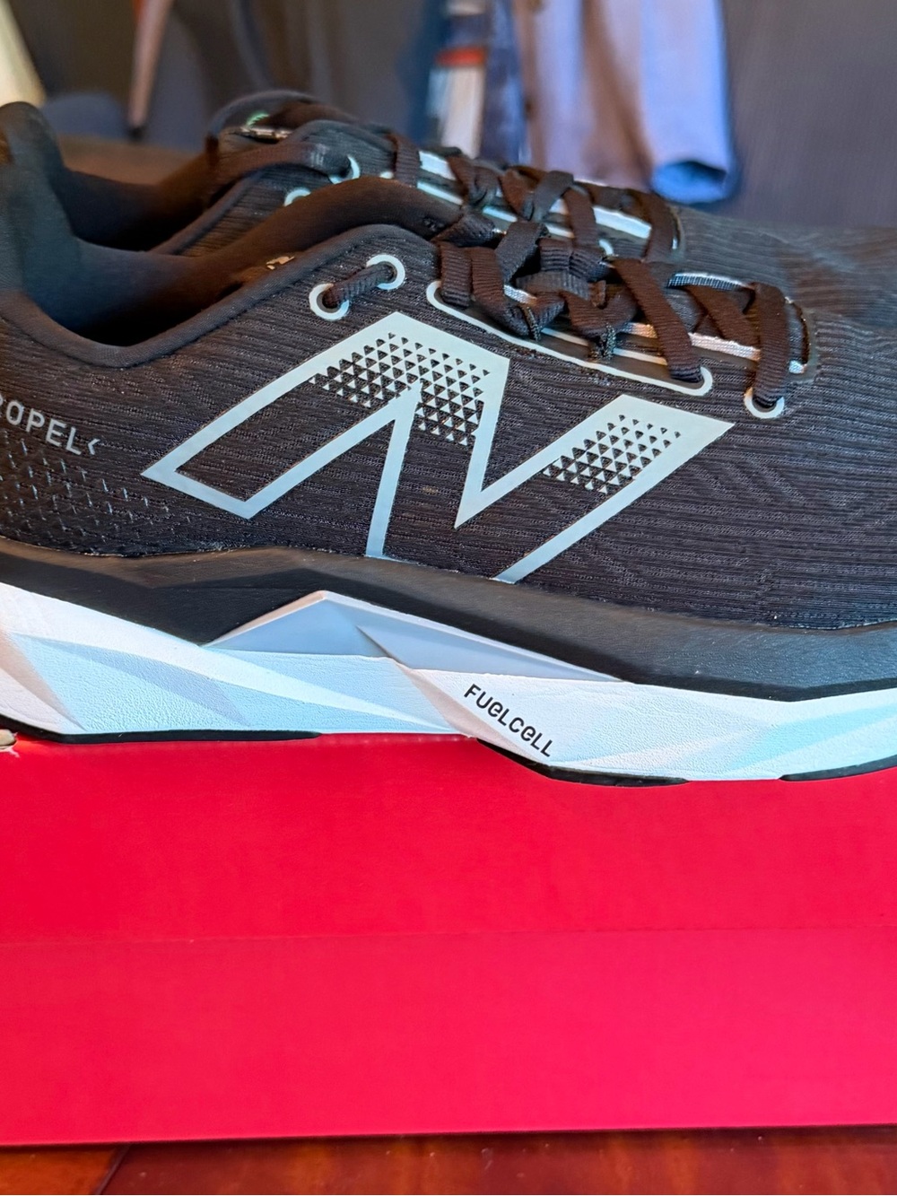 New Balance Men's Black and White FuelCell Sneakers